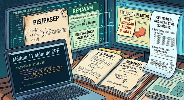 PIS/PASEP e outros dígitos verificadores esquecidos: o módulo 11 além do CPF
